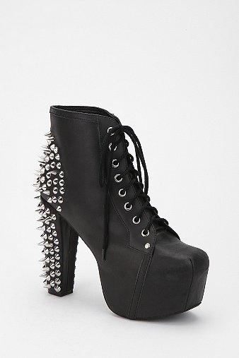 Jeffrey Campbell Spiked Lita Boot - Black - 6.5